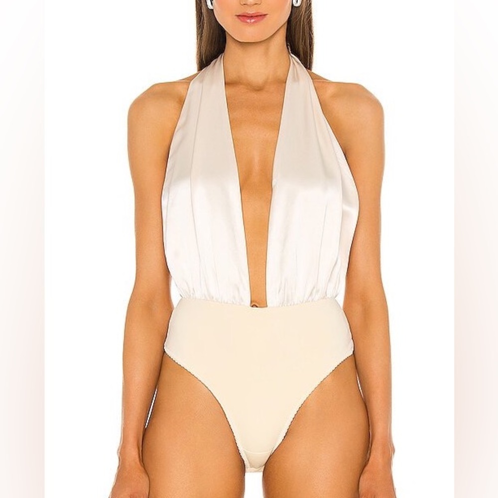 NBD Sivan Bodysuit in Champagne